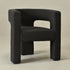 Herbert Modern Bouclé Armchair - Dark Gray Accent Chair | Decorative Accent Chairs | Kinwell Furniture | Modern Accent Chairs